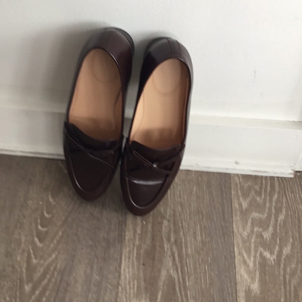 J. Crew Brown leather loafers Size 7 $200 - Picture 6 of 9
